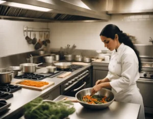 A clean ceramic cooktop in