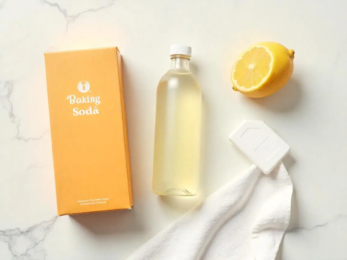 Natural cleaning products for electric stoves: baking soda, vinegar and lemon