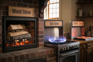Wood vs Gas vs Electric Stove: A Side-by-Side Comparison